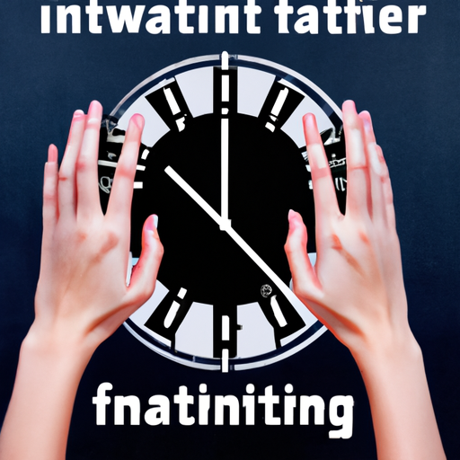 A clock with the words intawant father fanatinting.