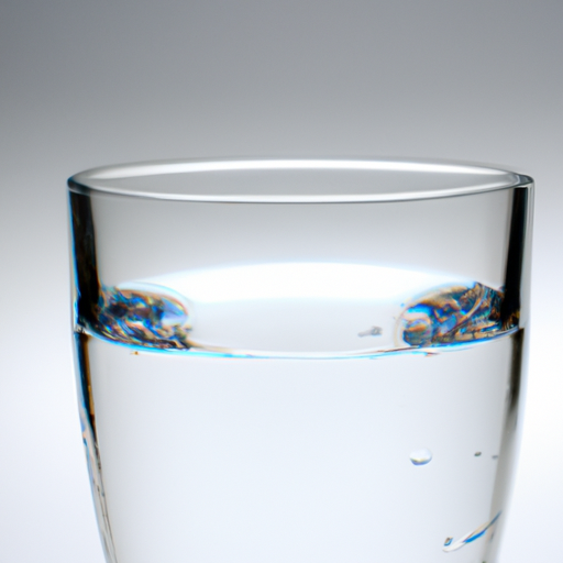 A close up of a glass of water.