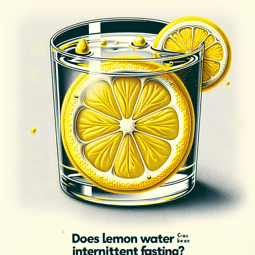 A glass of lemon water.